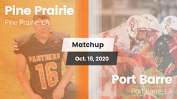 Matchup: Pine Prairie vs. Port Barre  2020