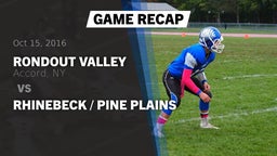 Recap: Rondout Valley  vs. Rhinebeck / Pine Plains 2016