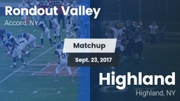 Matchup: Rondout Valley vs. Highland  2017