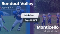 Matchup: Rondout Valley vs. Monticello  2018