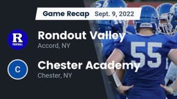 Recap: Rondout Valley  vs. Chester Academy 2022