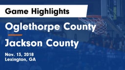 Oglethorpe County  vs Jackson County Game Highlights - Nov. 13, 2018