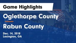 Oglethorpe County  vs Rabun County  Game Highlights - Dec. 14, 2018