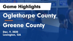 Oglethorpe County  vs Greene County  Game Highlights - Dec. 9, 2020