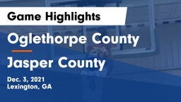 Oglethorpe County  vs Jasper County  Game Highlights - Dec. 3, 2021