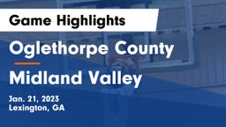 Oglethorpe County  vs Midland Valley  Game Highlights - Jan. 21, 2023