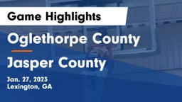 Oglethorpe County  vs Jasper County  Game Highlights - Jan. 27, 2023