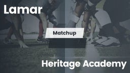 Matchup: Lamar vs. Heritage Academy 2016