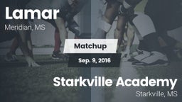 Matchup: Lamar vs. Starkville Academy  2016