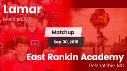 Matchup: Lamar vs. East Rankin Academy  2016