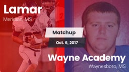 Matchup: Lamar vs. Wayne Academy  2017