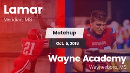 Matchup: Lamar vs. Wayne Academy  2018
