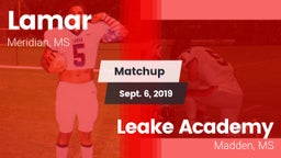 Matchup: Lamar vs. Leake Academy  2019