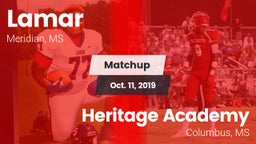 Matchup: Lamar vs. Heritage Academy  2019