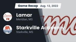 Recap: Lamar  vs. Starkville Academy  2022