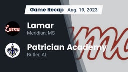 Recap: Lamar  vs. Patrician Academy  2023