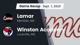 Recap: Lamar  vs. Winston Academy  2023