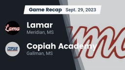 Recap: Lamar  vs. Copiah Academy  2023