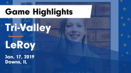 Tri-Valley  vs LeRoy  Game Highlights - Jan. 17, 2019