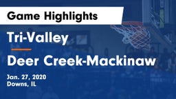 Tri-Valley  vs Deer Creek-Mackinaw  Game Highlights - Jan. 27, 2020