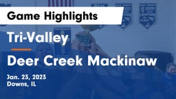 Tri-Valley  vs Deer Creek Mackinaw Game Highlights - Jan. 23, 2023