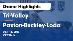 Tri-Valley  vs Paxton-Buckley-Loda  Game Highlights - Dec. 11, 2023