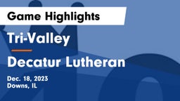 Tri-Valley  vs Decatur Lutheran Game Highlights - Dec. 18, 2023