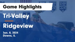 Tri-Valley  vs Ridgeview  Game Highlights - Jan. 8, 2024