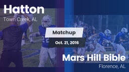 Matchup: Hatton vs. Mars Hill Bible  2016