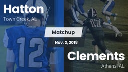 Matchup: Hatton vs. Clements  2018