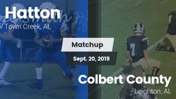 Matchup: Hatton vs. Colbert County  2019