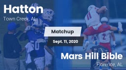 Matchup: Hatton vs. Mars Hill Bible  2020