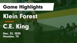 Klein Forest  vs C.E. King  Game Highlights - Dec. 22, 2020