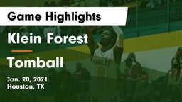 Klein Forest  vs Tomball  Game Highlights - Jan. 20, 2021