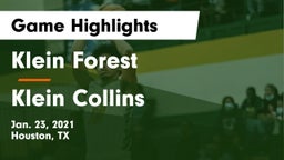 Klein Forest  vs Klein Collins  Game Highlights - Jan. 23, 2021