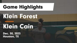 Klein Forest  vs Klein Cain  Game Highlights - Dec. 30, 2023