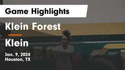 Klein Forest  vs Klein  Game Highlights - Jan. 9, 2024