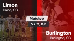 Matchup: Limon vs. Burlington  2016