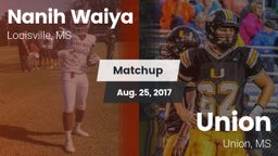 Matchup: Nanih Waiya vs. Union  2017
