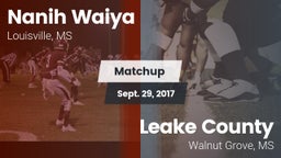 Matchup: Nanih Waiya vs. Leake County  2017