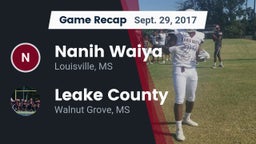 Recap: Nanih Waiya  vs. Leake County  2017