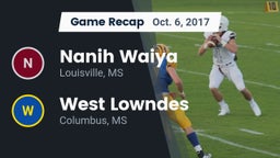 Recap: Nanih Waiya  vs. West Lowndes  2017