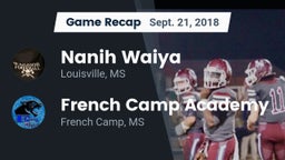 Recap: Nanih Waiya  vs. French Camp Academy  2018
