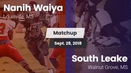 Matchup: Nanih Waiya vs. South Leake  2018