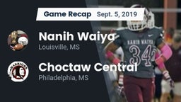 Recap: Nanih Waiya  vs. Choctaw Central  2019