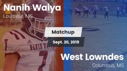 Matchup: Nanih Waiya vs. West Lowndes  2019
