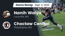 Recap: Nanih Waiya  vs. Choctaw Central  2020