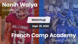 Matchup: Nanih Waiya vs. French Camp Academy  2020
