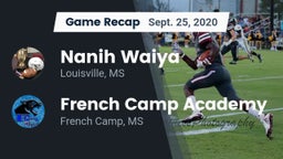 Recap: Nanih Waiya  vs. French Camp Academy  2020
