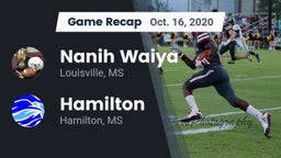 Recap: Nanih Waiya  vs. Hamilton  2020